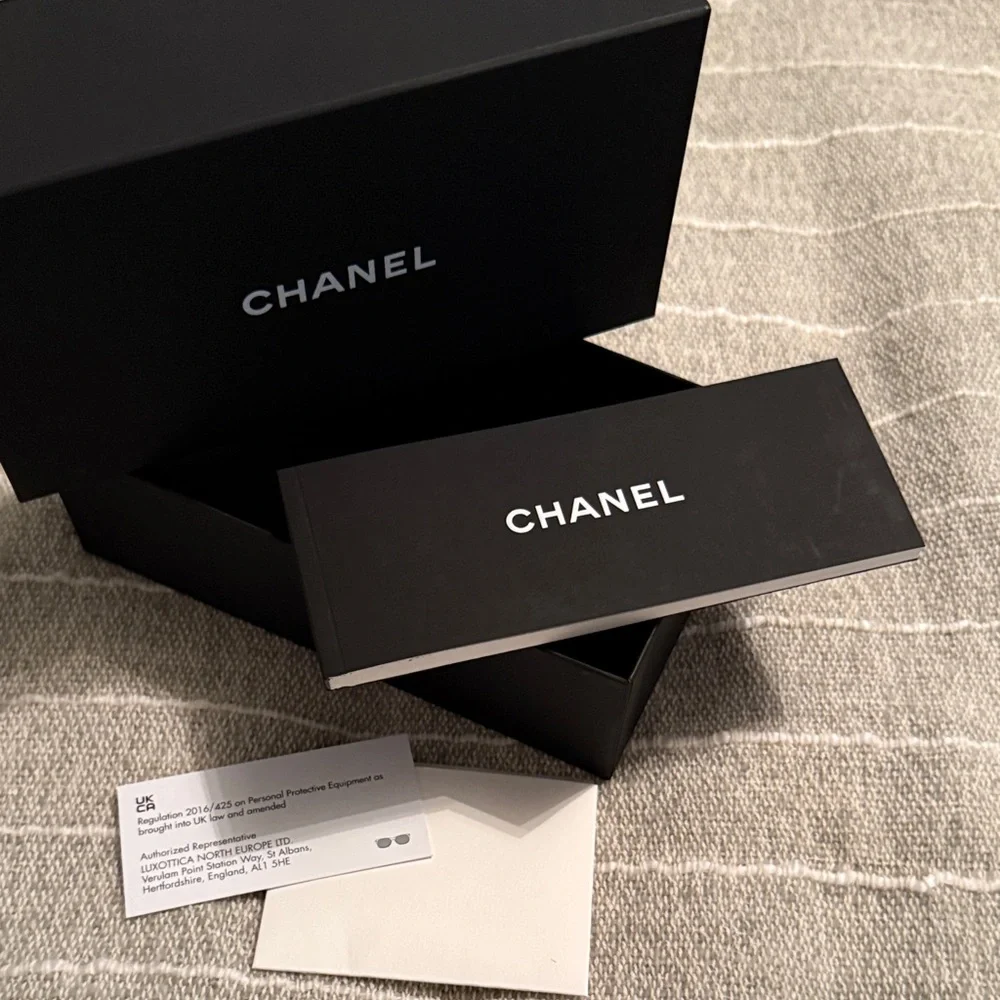 CHANEL Sunglasses box Black with instructions and cards